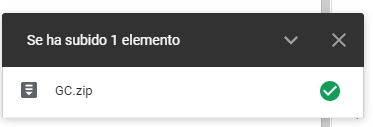 Subir archivo en google drive