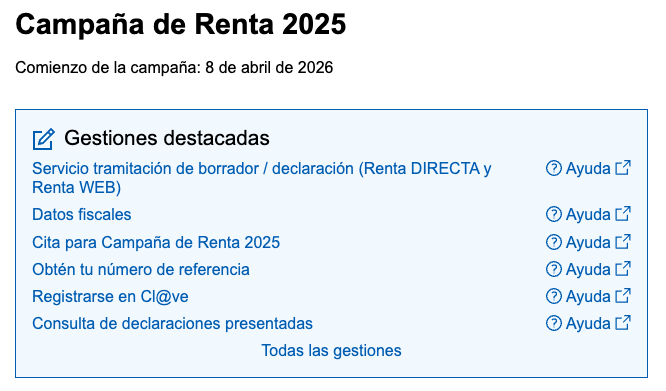 Campaña de Renta